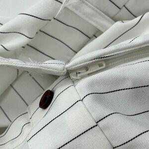 409Romper Jack White Chateaux Romper‎ Striped Button-Down Shorts Medium NWT